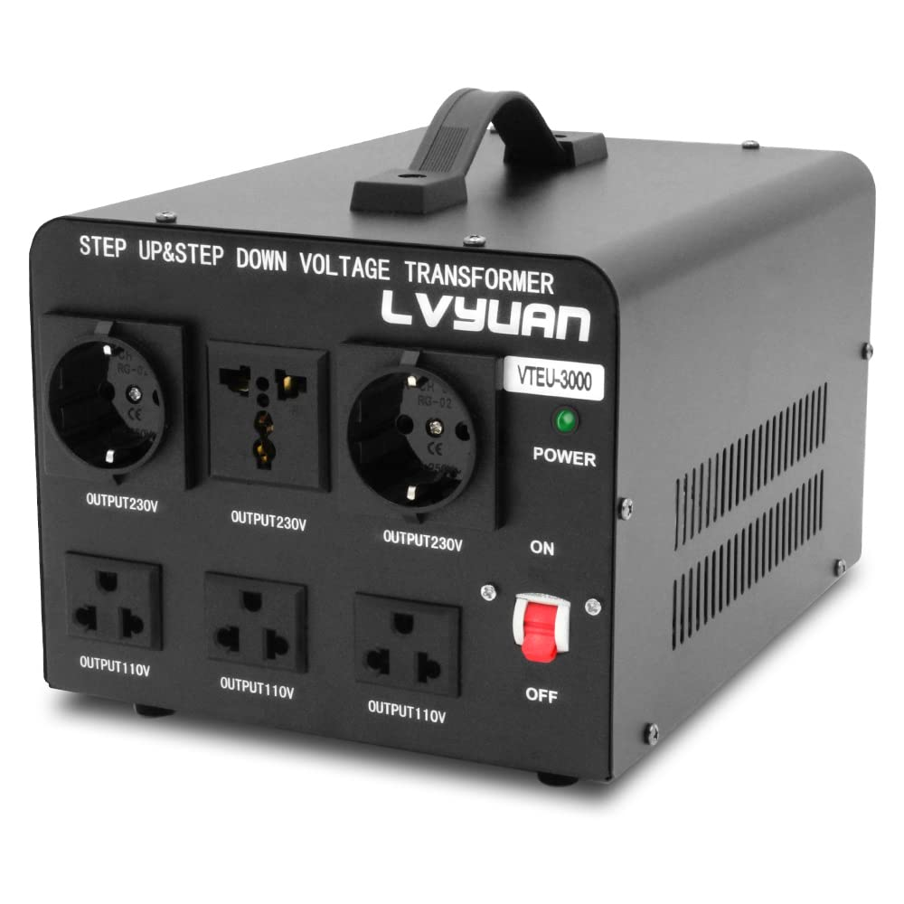 LVYUAN 海外国内両用型変圧器 5000W 降圧・昇圧 AC100V ~ 110V