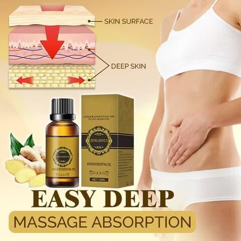 GINGER ESSENTIAL BELLY DRAINAGE OIL FOR MALE AND FEMALE BOTH