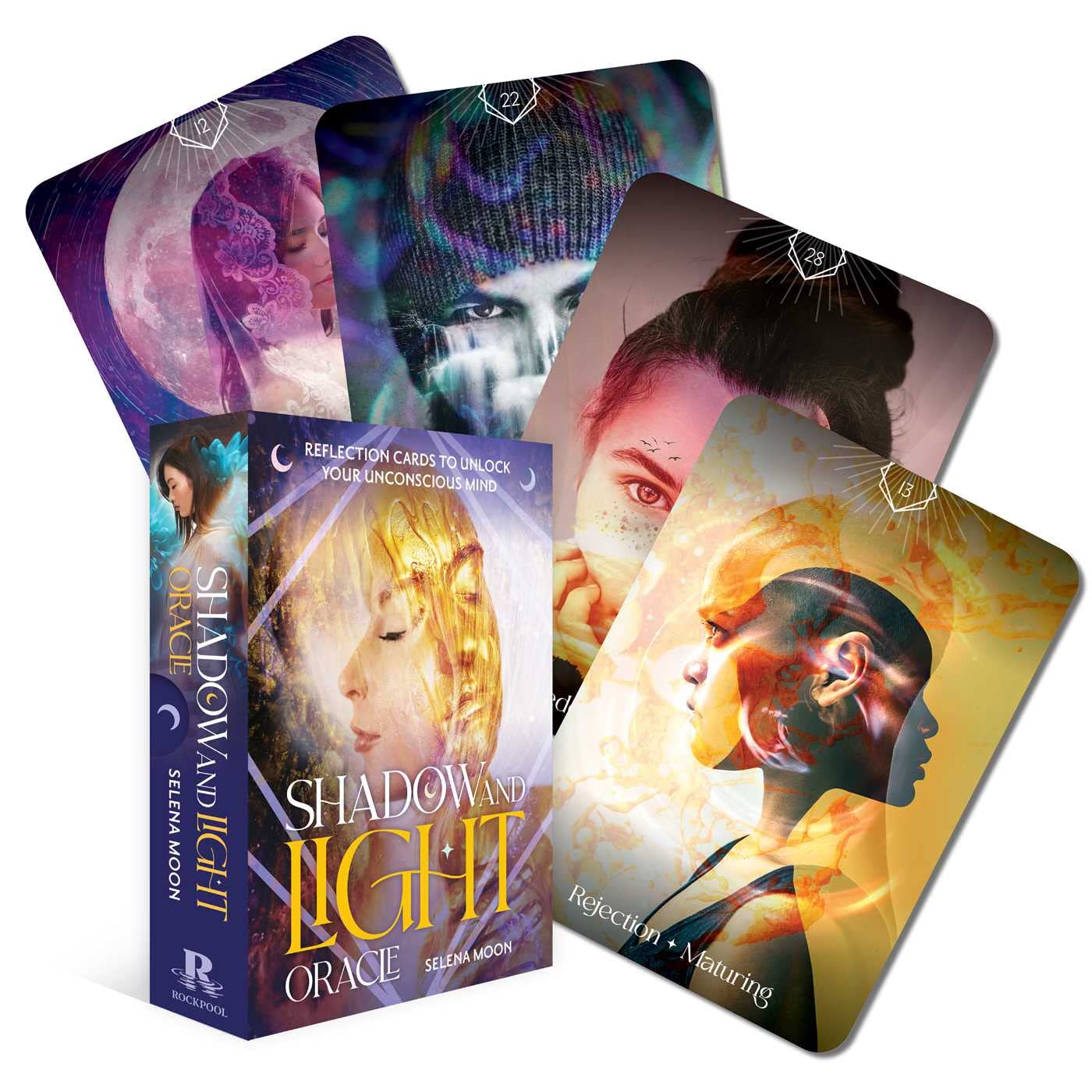 Shadow & Light Oracle: Reflection Cards to Unlock Your Unconscious Mind (36 Gilded Cards and 96-Page Guidebook)