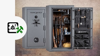 Rhino Metals gun safe can store more firearms