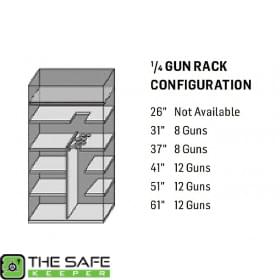 Safe Configuration One Quarter Gun Rack