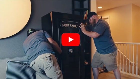 Installing Gun Safe Upstairs - The Safe Keeper Las Vegas