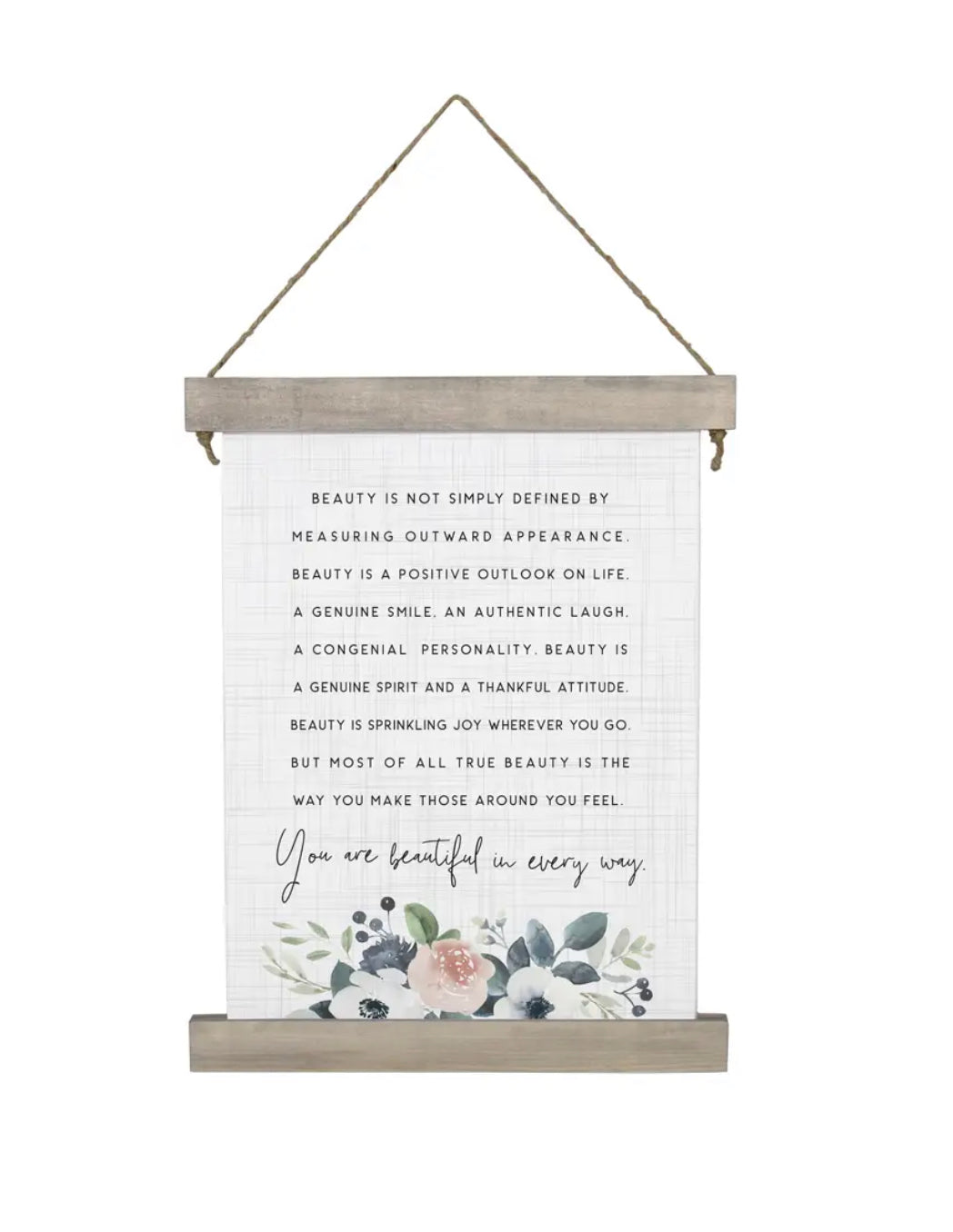 Beauty Defined Hanging Sign
