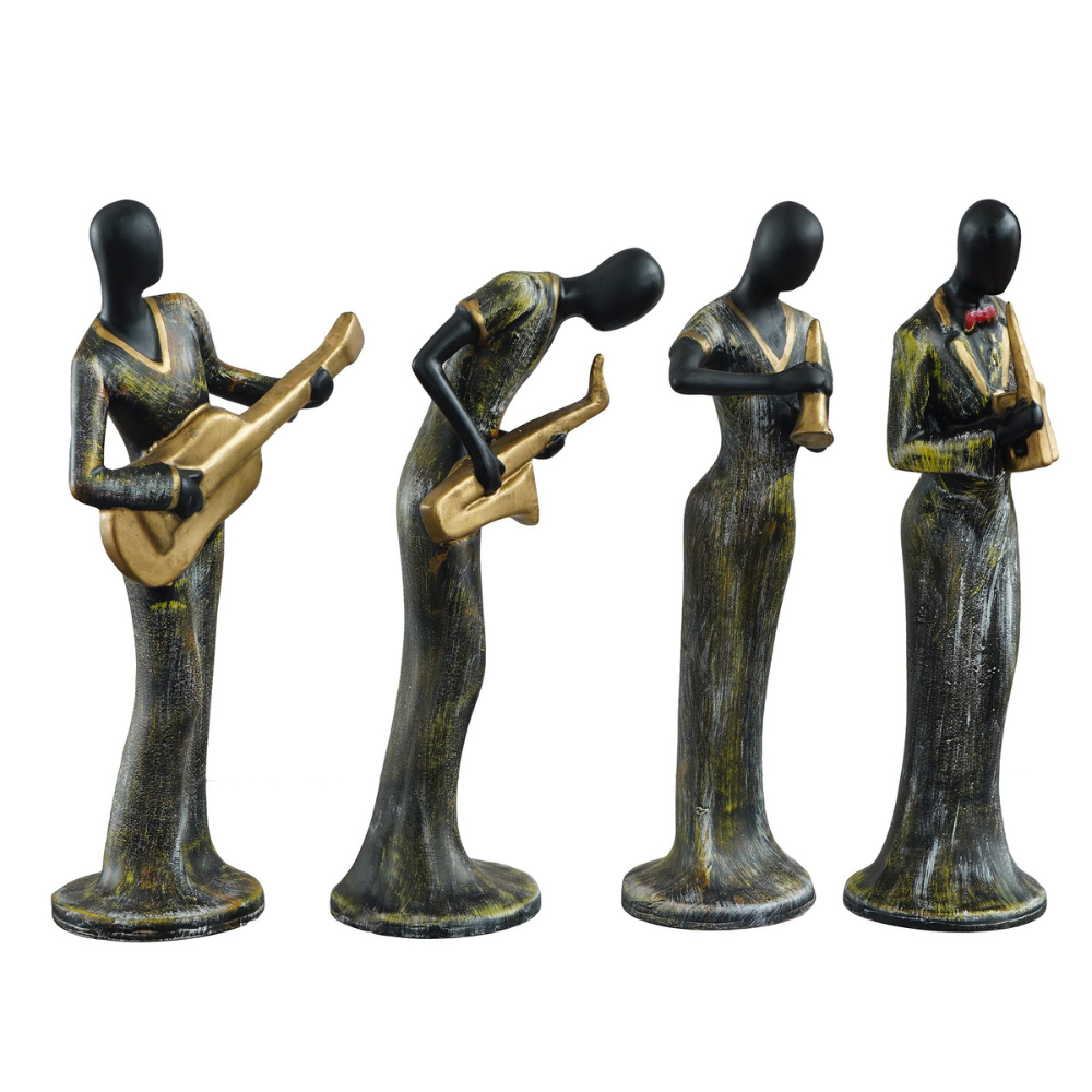 
                  
                    Musical Instrument Playing Statues Showpieces (Set of 4)
                  
                