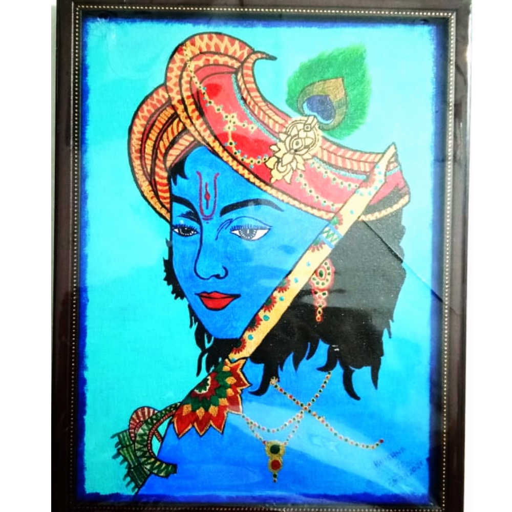 Lord Krishna - Wall Painting – Kreate