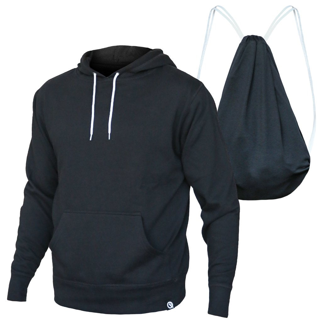 Hero Hoodie Lite Pullover (Black) - Quikflip Apparel product image