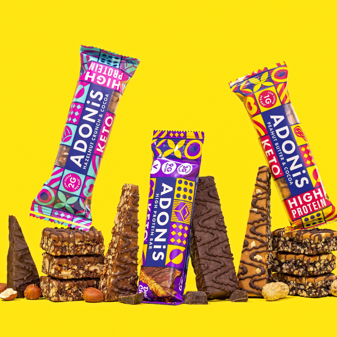 Mixed Keto Box with Protein Bars (15x45g) - ADONIS UK product image