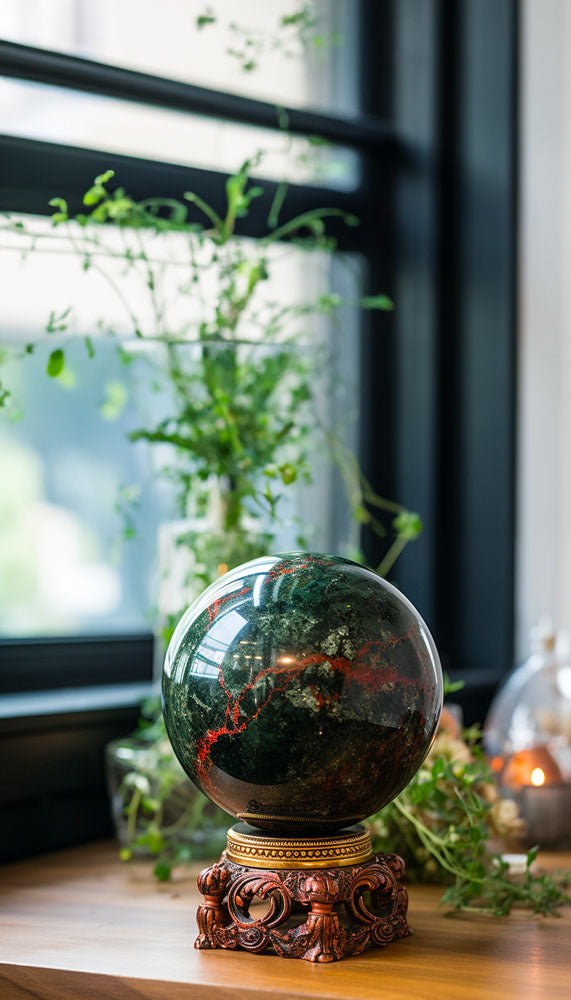 African Bloodstone Near Window