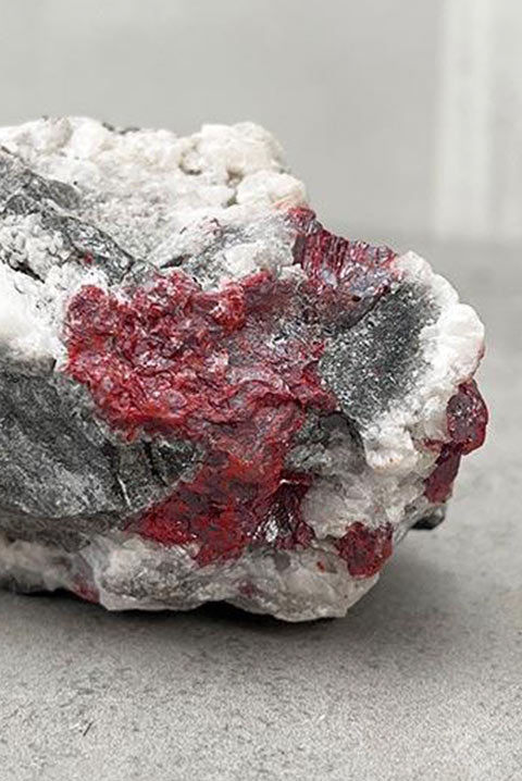 red cinnabar stone