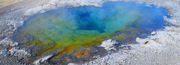 red cinnabar volcanic pool