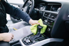 Cleaning Interior of Car