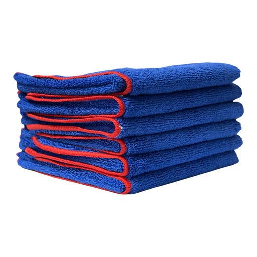 Professional Microfiber Towels for Cars – 6 Pack – [12 in x 12 in] –  Scratch-Free – Reusable Edgeless Car Wash Towel