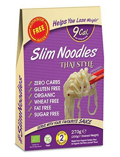 Eat Water Slim Pasta Fettuccine Zero Carbohydrate 5 Pack * 270 Grams | Made  from Gluten Free Organic Konjac Flour | Keto Paleo Diet and Vegan | Zero  Sugar and Low Calorie Food – Carb Free Zone