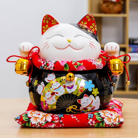 Mini-figurines de danse solaire japonaise / asiatique Sumo Panda Chat  chanceux Décoration intérieure Décor de bureau Figure solaire Chat ondulant  -  France