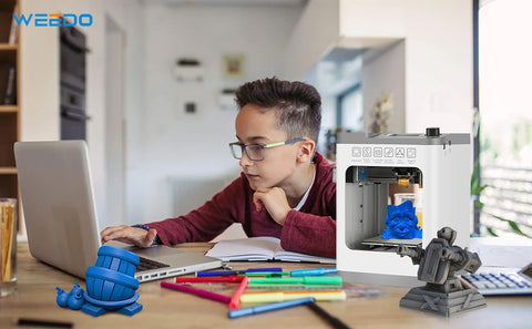 WEEDO Tina2 3D Printers, Fully Assembled and Auto Leveling Mini 3D Printers  for Kids and Beginners, Removable Plateform, Small Enclosed FDM 3D