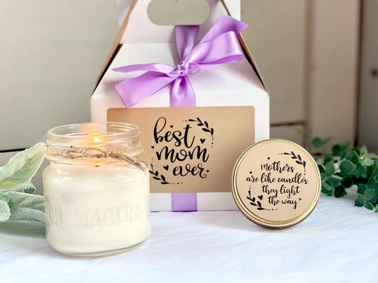 Gifts for Mom Best Mom Ever Candle Mother's Day Gifts Candles Aromatherapy  CandlesScented Candles Best Mom Ever Jar Candles for Christmas Birthday