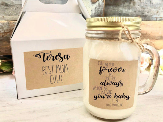 Personalised MOM Candle - Personalized Gifts – anyengarden