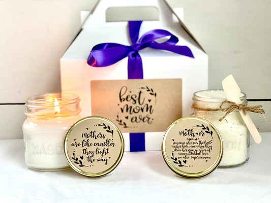 Mother's Day Mini Candle Gift Set - Spa Collection - Set of 4