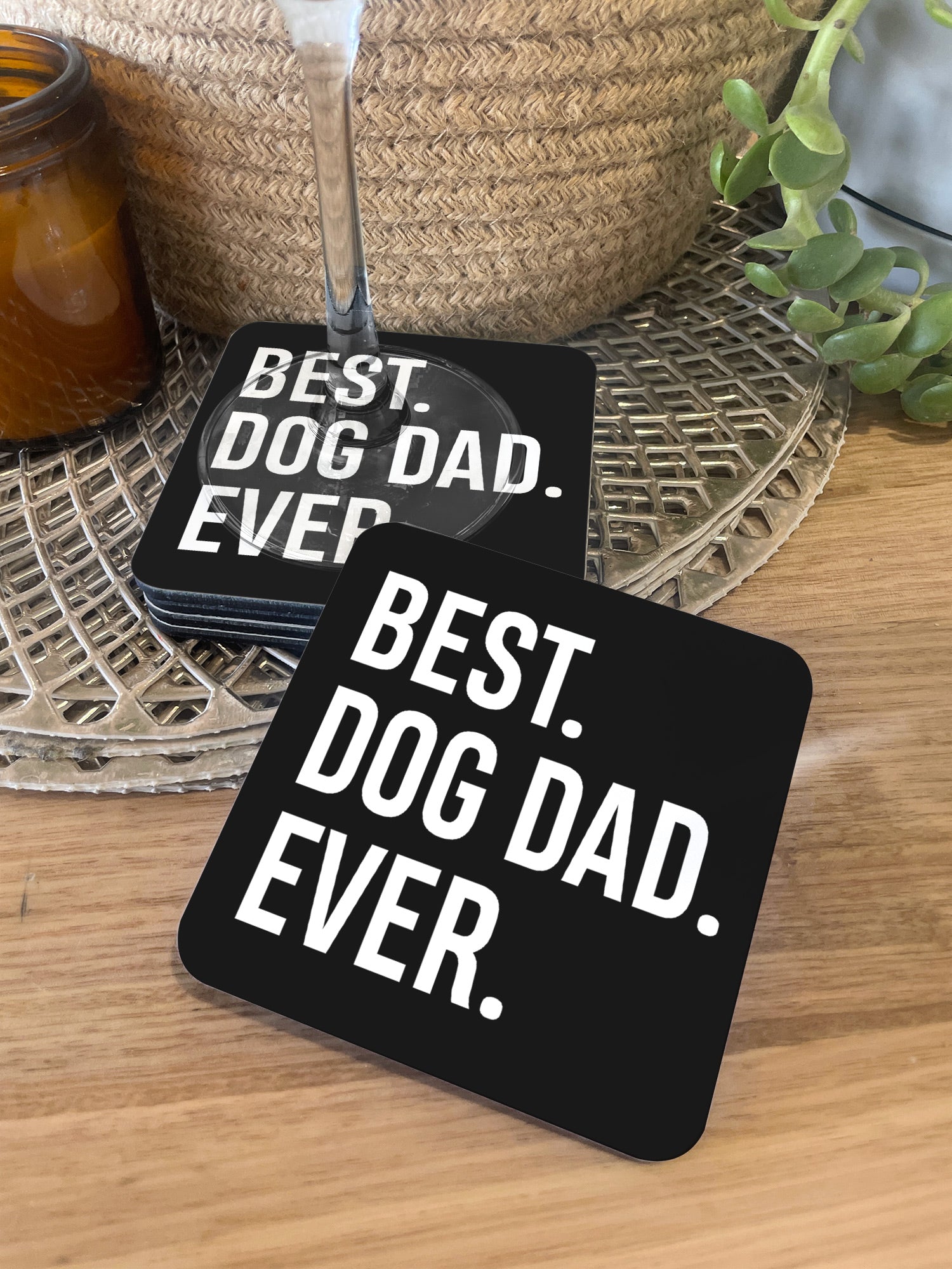 Dog Dad Definition Drink Coaster Furriends Australia