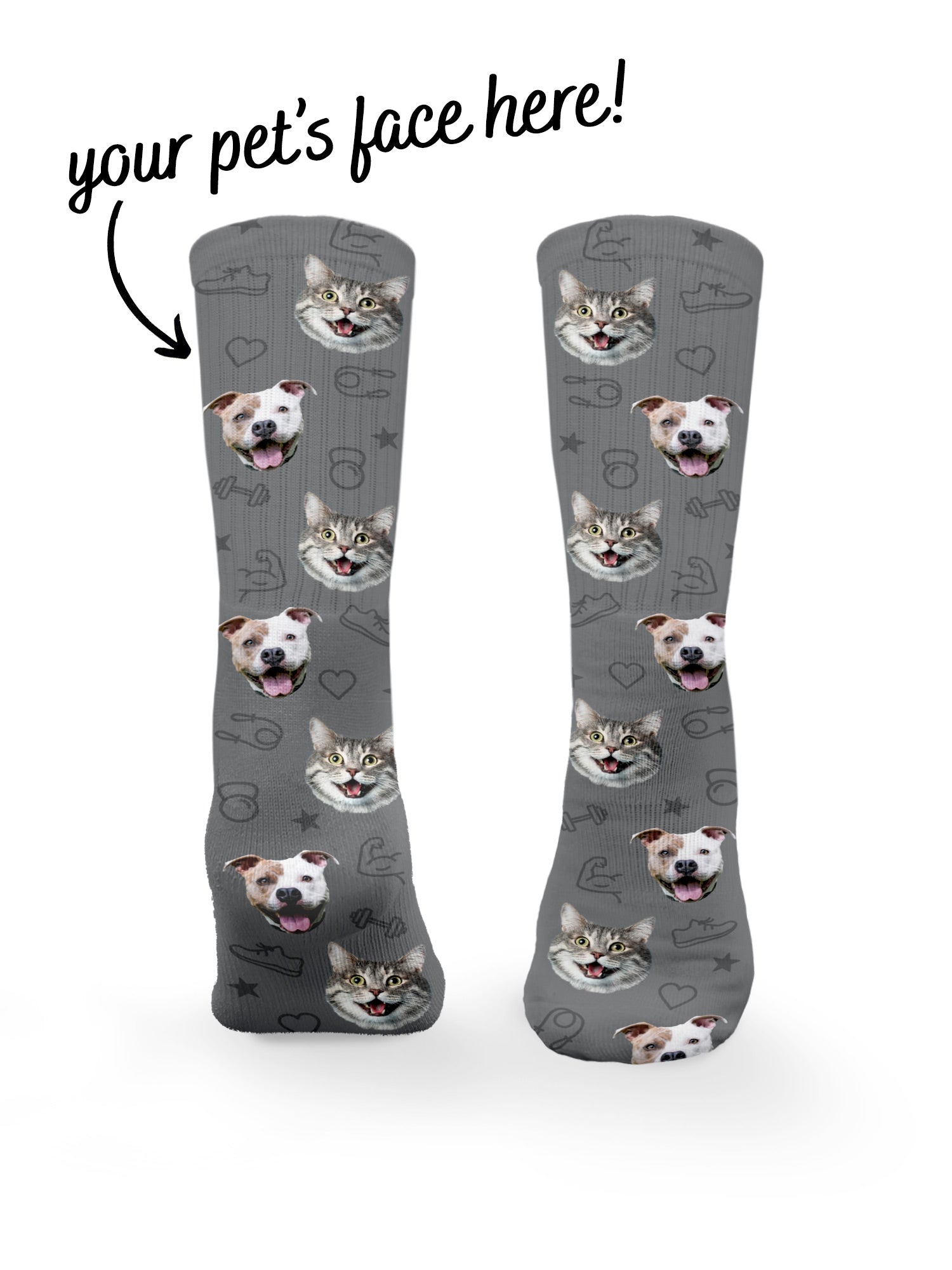 Best Custom Dog Socks Australia  Personalised Dog Face Socks Online -  Pulse Socks