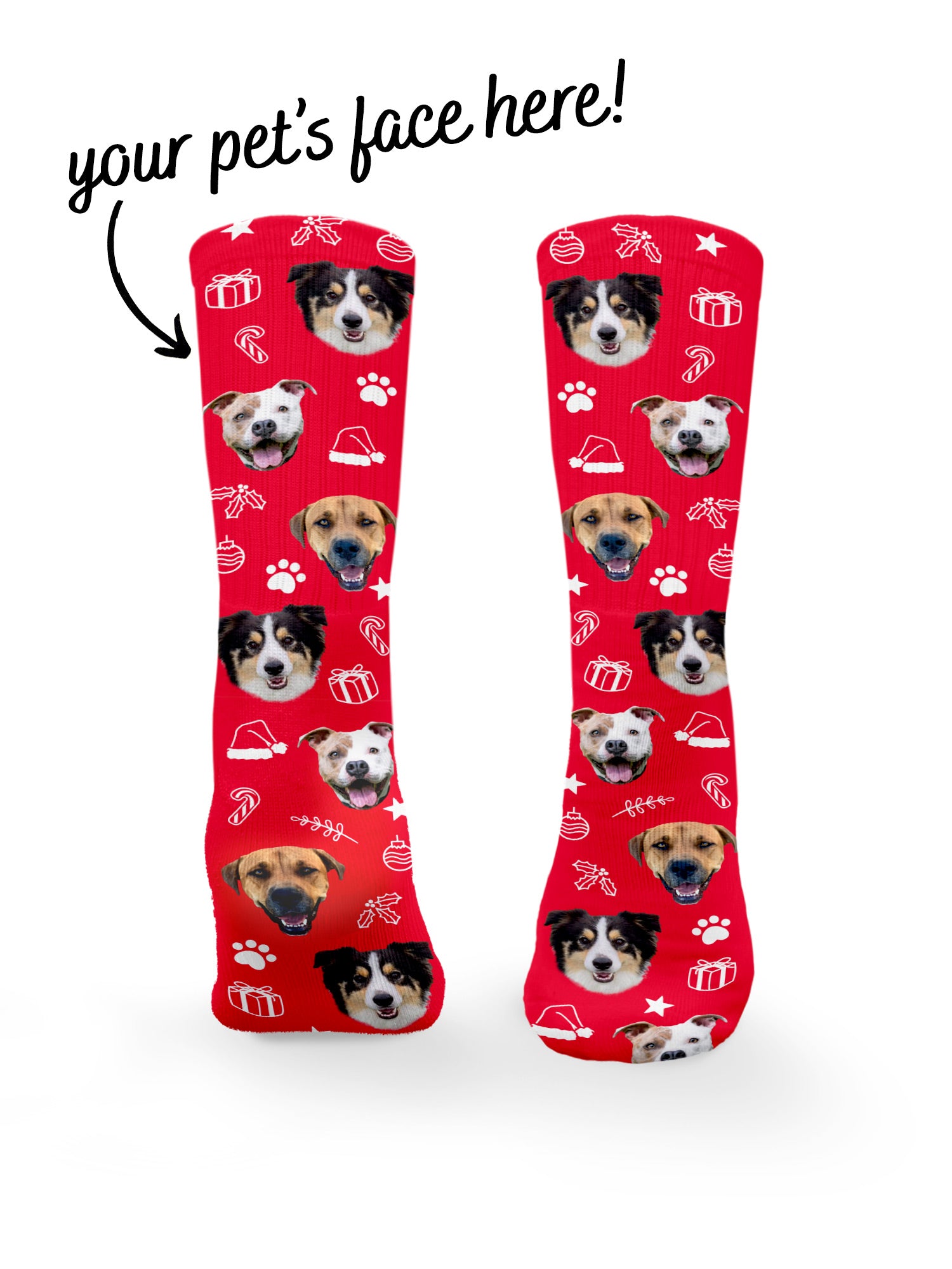 Get your pet shop printed on socks