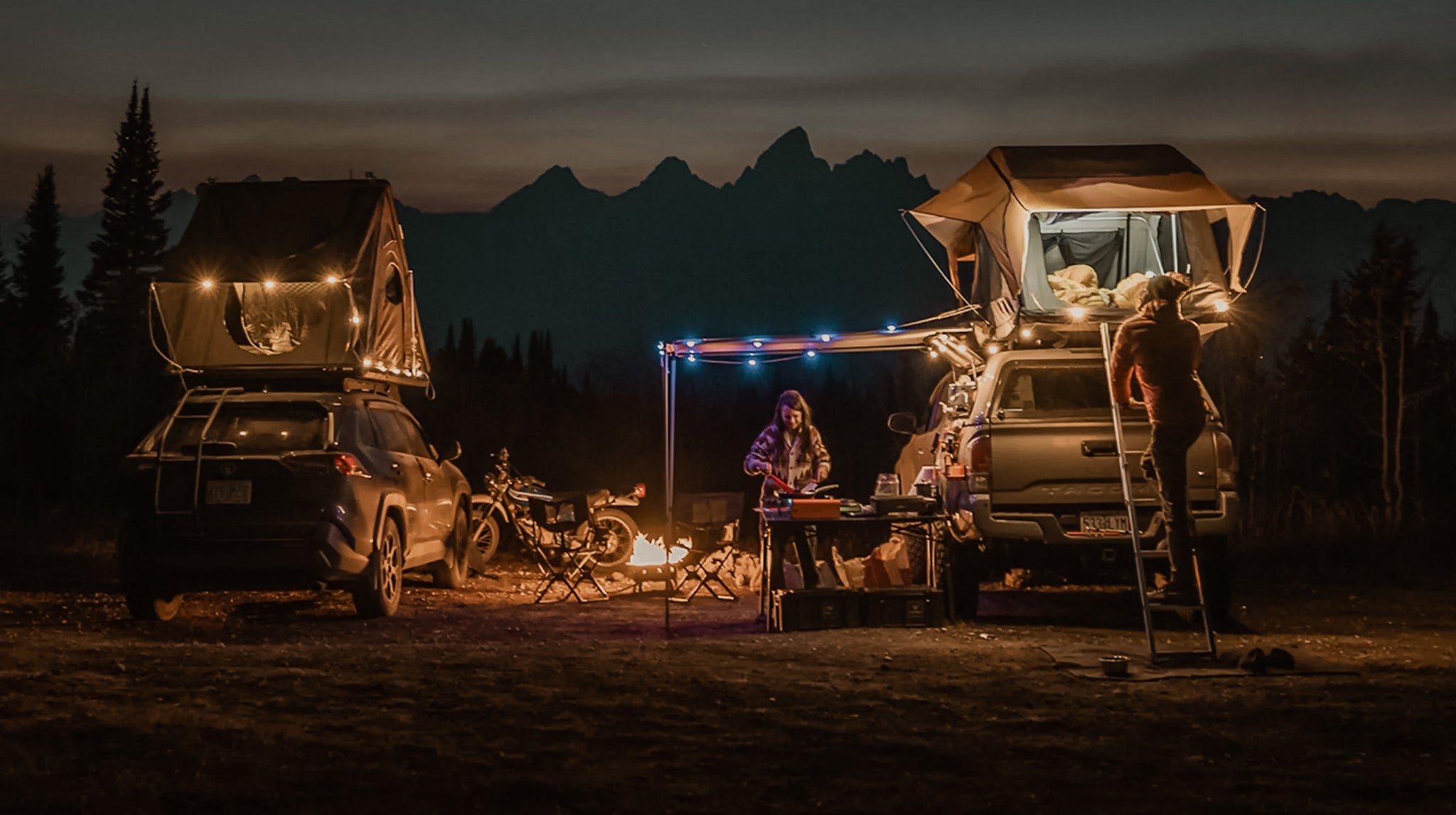 Outdoor Camping Lights, Solar String Lights
