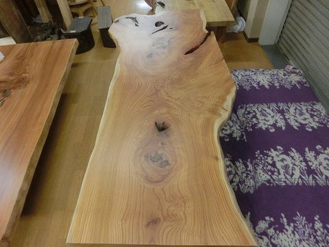 一枚板　欅ローテーブル