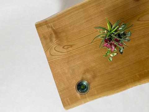 黄檗　杢目　一枚板テーブル