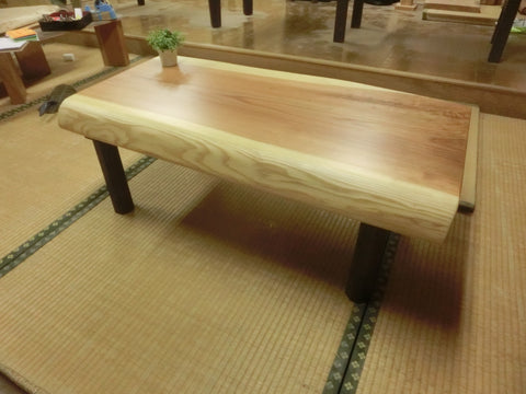 吉野杉一枚板　ローテーブル