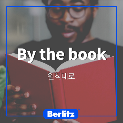 [벌리츠 코리아] 비즈니스 영어 회화 표현 - By the book 뜻은? : 원칙대로