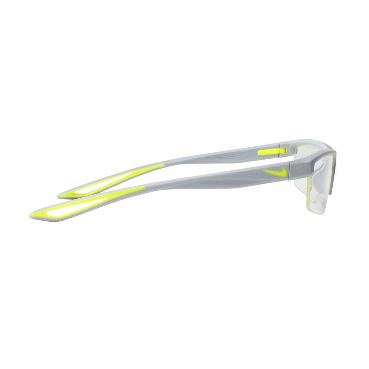 Nike 7079-040 Pure Platinum Rectangular Men's Plastic Eyeglasses - On sale @ – JoySwag