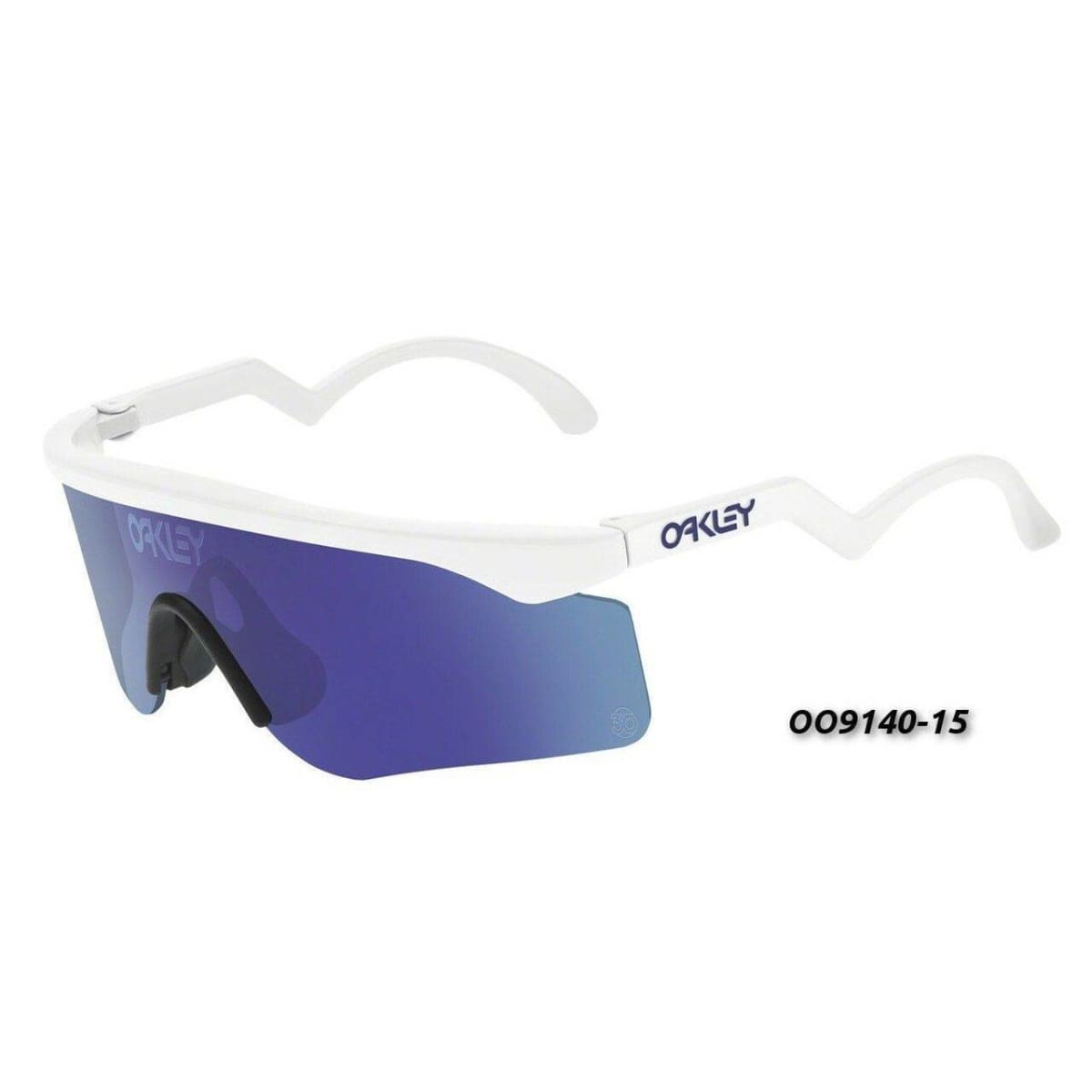 Oakley OO9140-15 Razor Blades White Sports Violet Iridium Lens Sunglasses -  On sale @  – JoySwag