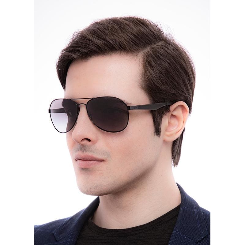 Ray-Ban RB3549-002/T3 Men's Polished Black Pilot Polarized Grey Lens Metal  Sunglasses - On sale @  – JoySwag