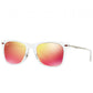 Ray-Ban RB4210-646/6Q Wayfarer Light Ray Red Mirror Lens Transparent Silver Frame Sunglasses - On sale