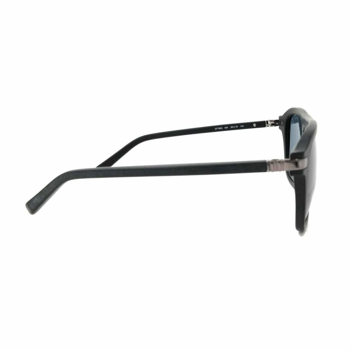 Salvatore Ferragamo SF786S-001 Matte Black Square Grey Lens Sunglasses - On sale