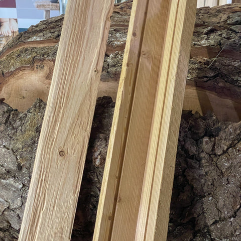 Pannelli per soffitti / pareti in legno di abete intagliato e spazzola — Trumer  Holz GmbH