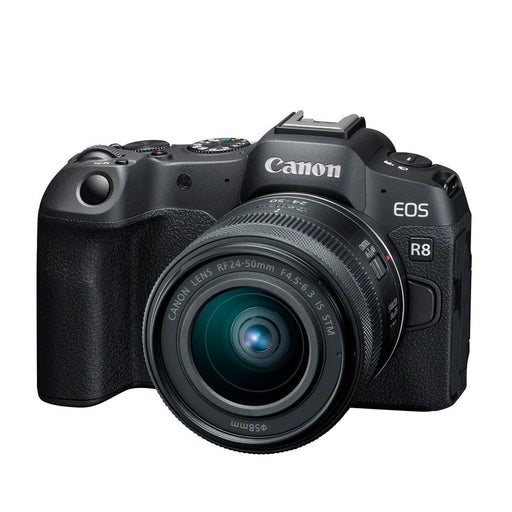  Canon EOS R8 Full-Frame Mirrorless Camera w/RF24-50mm F4.5-6.3  is STM Lens, 24.2 MP, 4K Video, DIGIC X Image Processor, Subject Detection  & Tracking, Compact and Canon RF14-35mm F4 L is