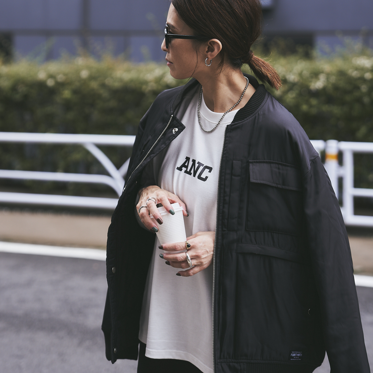 430×ANIECA PATCH BOMBER JACKET