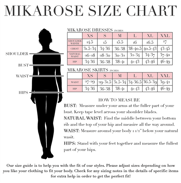 Size Chart – Meeka_co