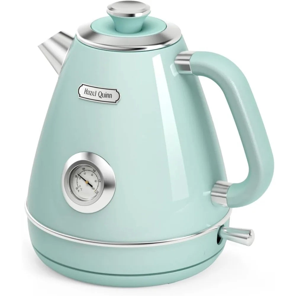 Retro Electric Tea Kettle with Thermometer