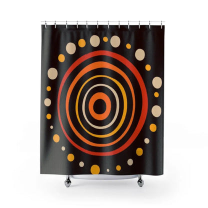 Aboriginal Art - Polyester Shower Curtain - 71 × 74 - Home