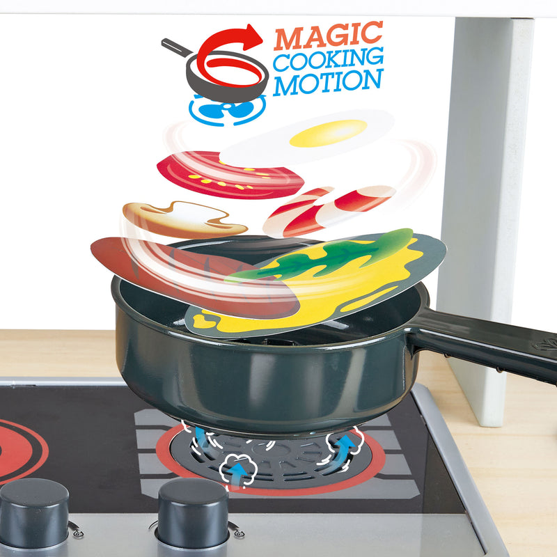 hape deluxe kitchen playset with fan fryer