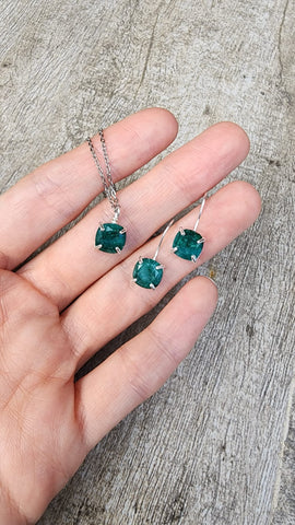 JSL Emerald Necklace and Earrings