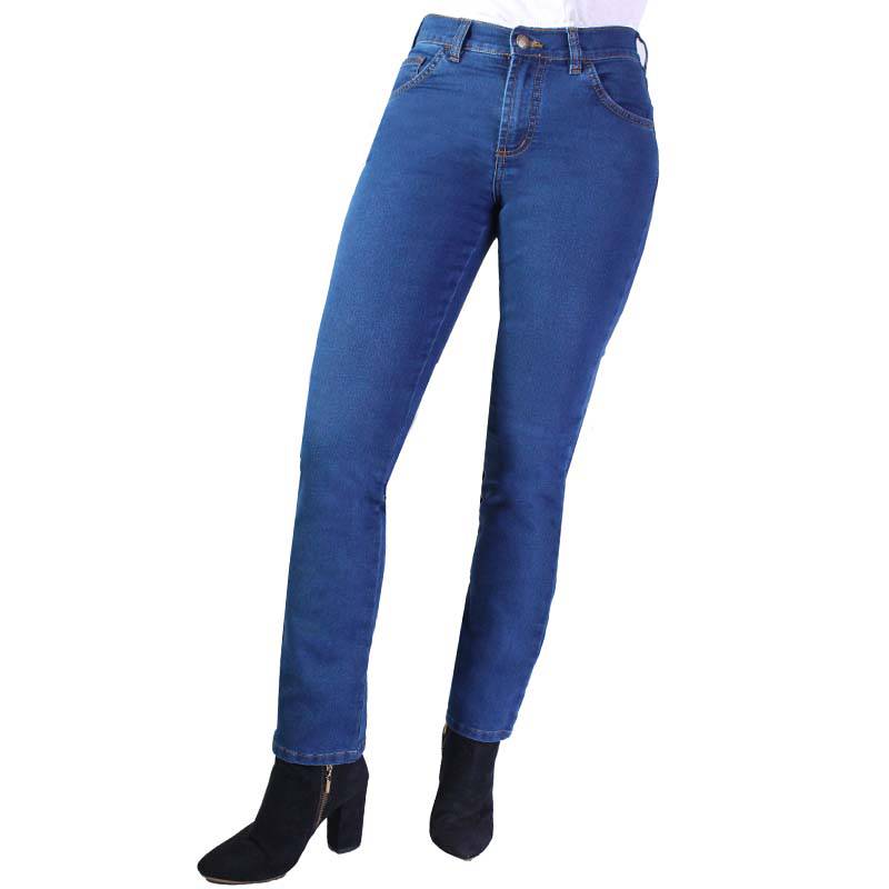 Pantalon jean para mujer clásico / color: celeste (lee collection)