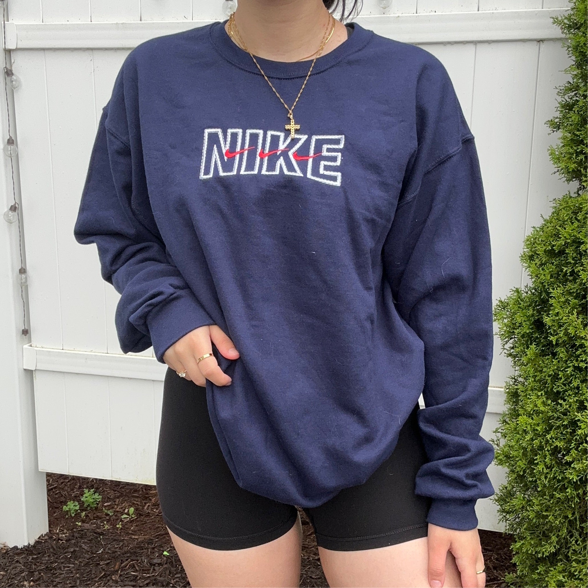 Triple Swoosh Crewneck
