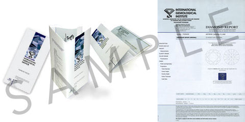 Example of an International Gemological Institute (I.G.I.) Diamond Report