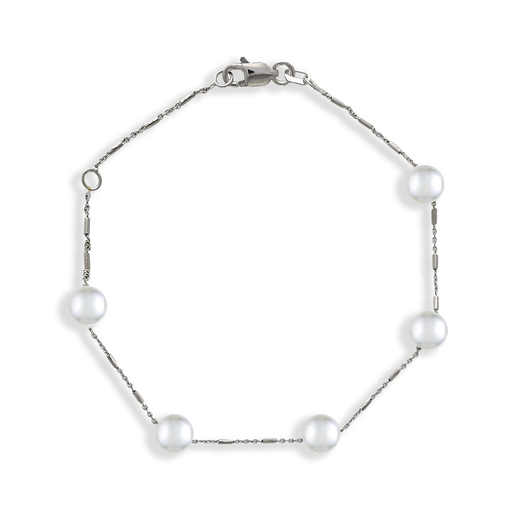 White Akoya Pearl Bracelet – Na Hoku