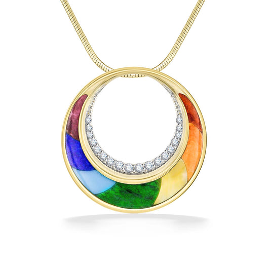 Rainbow Circle Pendant