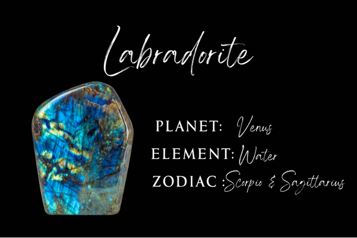 Labradorite crystal for beginners, ruling planet and zodiac pairing