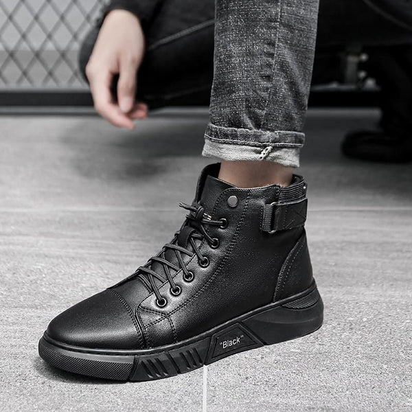 Bota Masculina All Black com Zíper